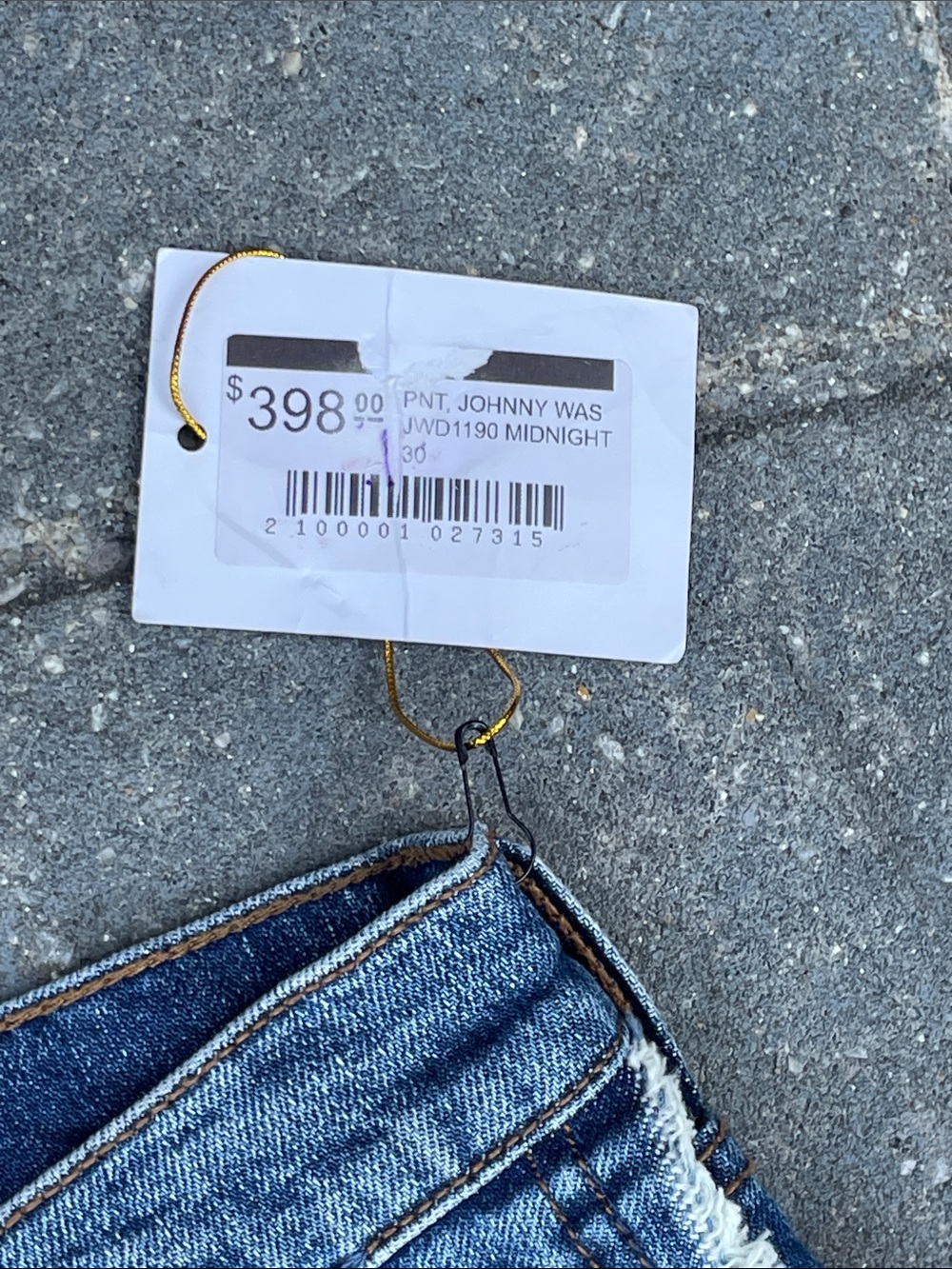 Johnny Was Indigo Denim Straight-Leg Jeans with Multicolor Embroidery 30 - Picture 5 of 12
